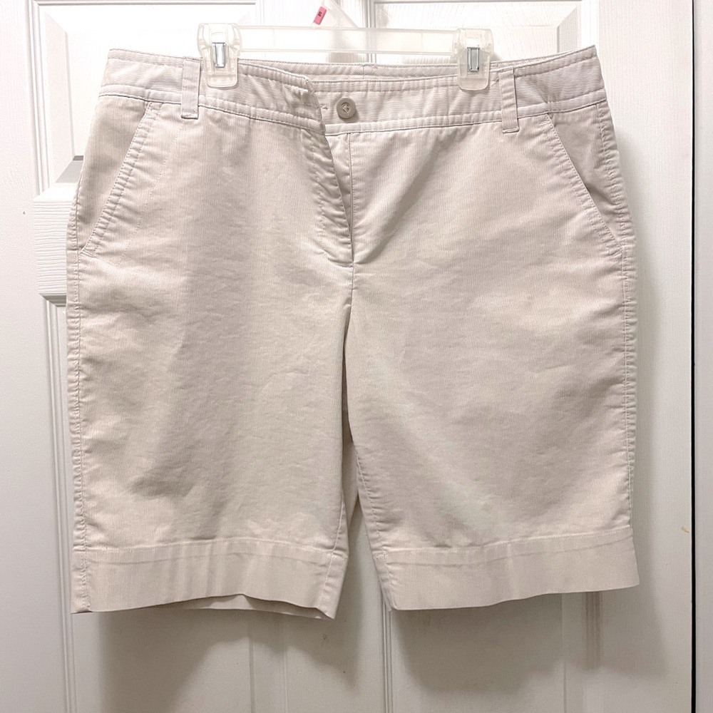 Apostrophe Stretch Women's Bermuda Shorts Beige Khaki Chinos Size 18